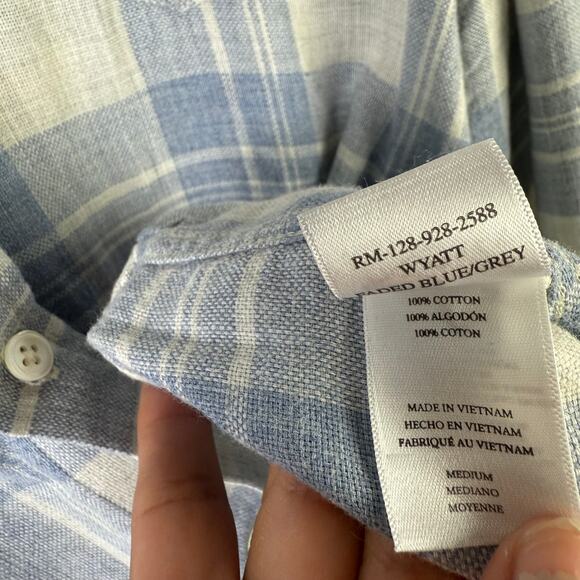 Rails Wyatt‎ Blue and Grey Button Up Shirt - Picture 4 of 6